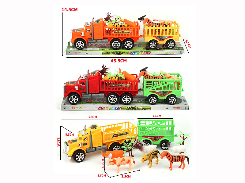 Friction Truck Tow Animal(3C) toys