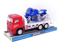 Friction Truck Tow Motorcycle toys