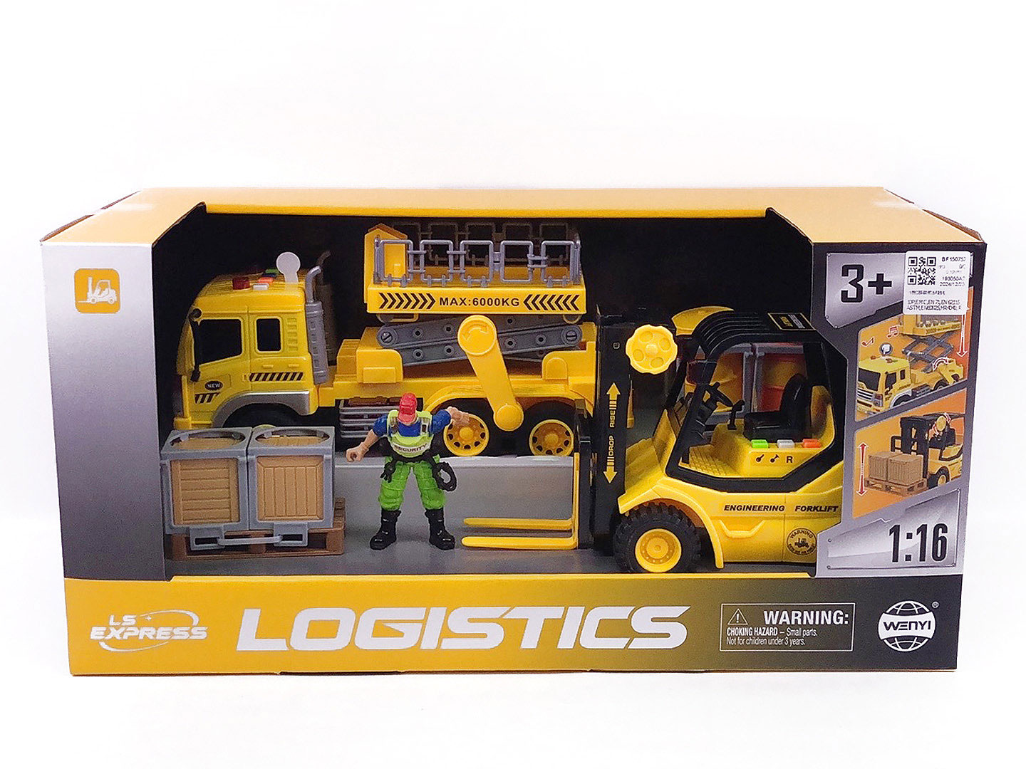 1:16 Friction Construction Truck Set W/L_S toys