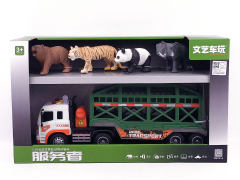 Friction Animal Transport Car W/L_S toys