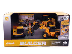 1:20 Friction Construction Truck Set W/L_S(3in1) toys