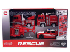 1:20 Friction Fire Engine(4in1) toys