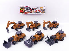 Friction Construction Truck(6S) toys