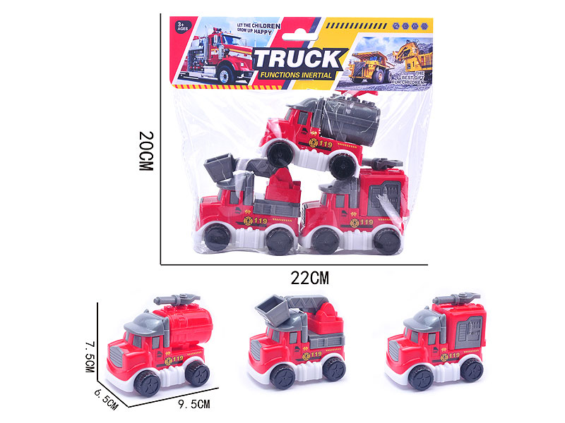 Friction Fire Engine(3in1) toys