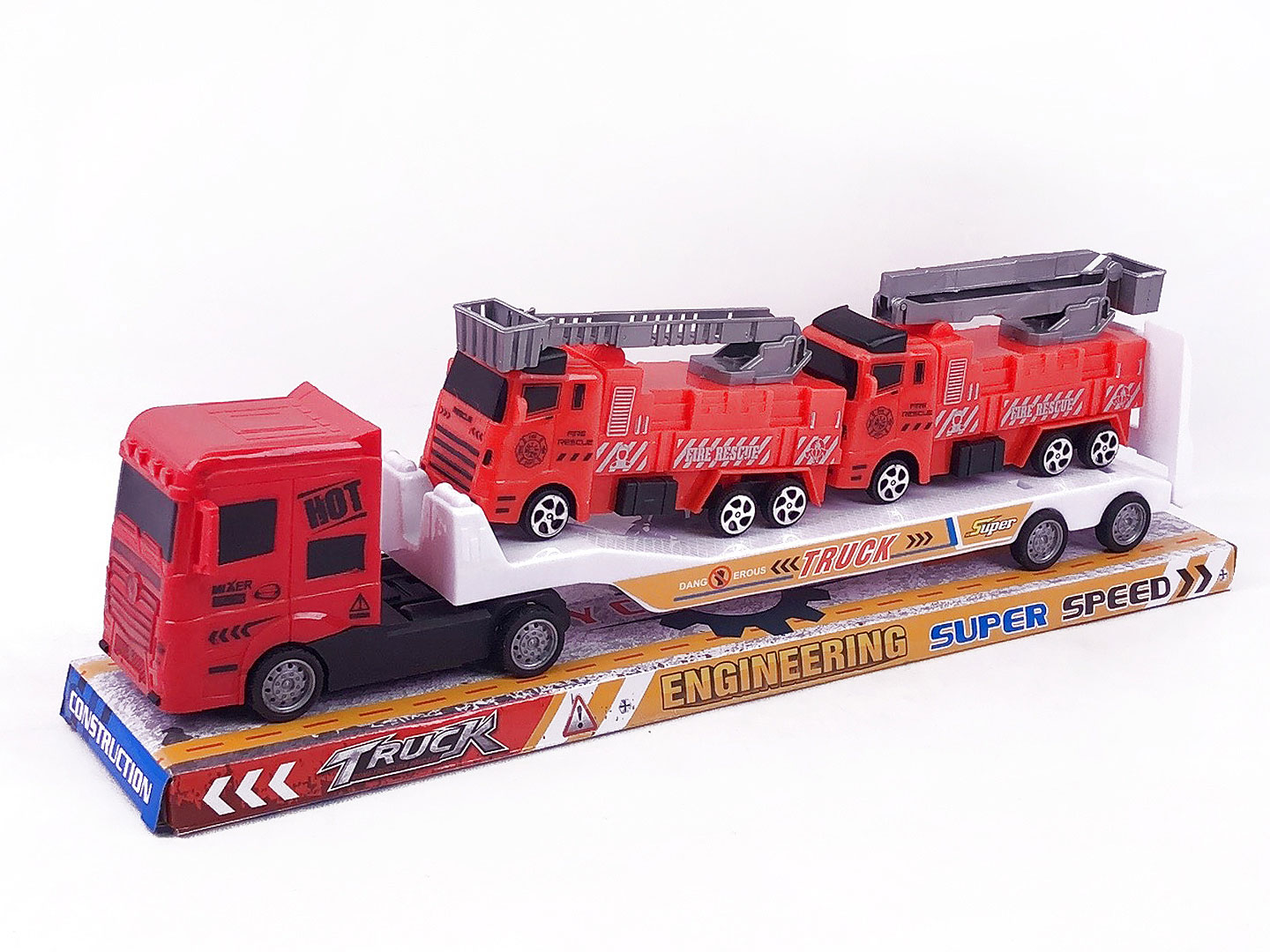 Friction Truck Tow Fire Engine toys