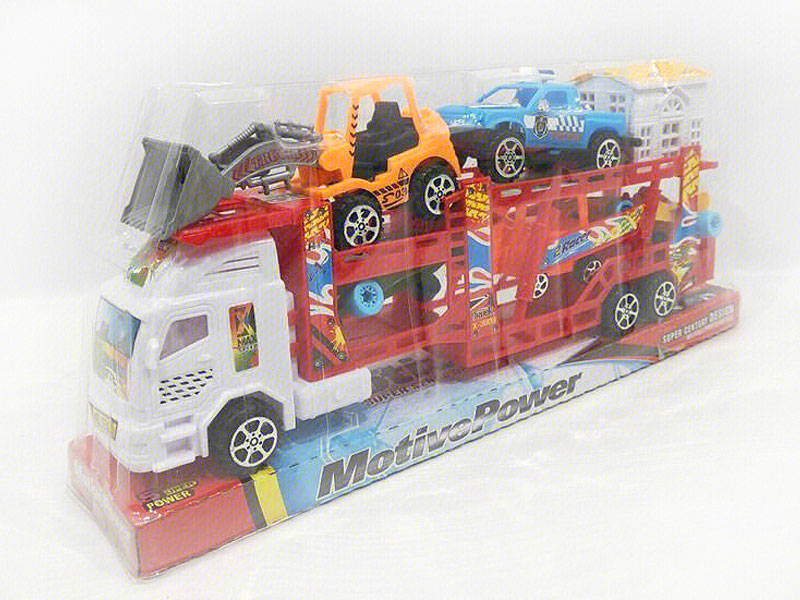 Friction Double Deck Trailer toys