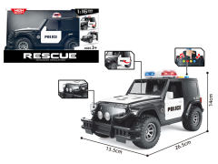 1:16 Friction Cross-country Police Car W/L_S toys