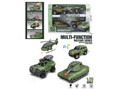 1:20 Friction Military Car W/L_M & Free Wheel Airplane W/L_M