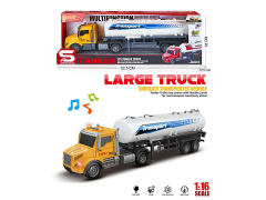 1:16 Friction Oil Truck W/L_M toys