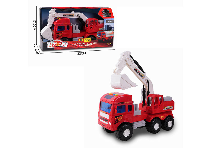 Friction Fire Engine W/L_M toys