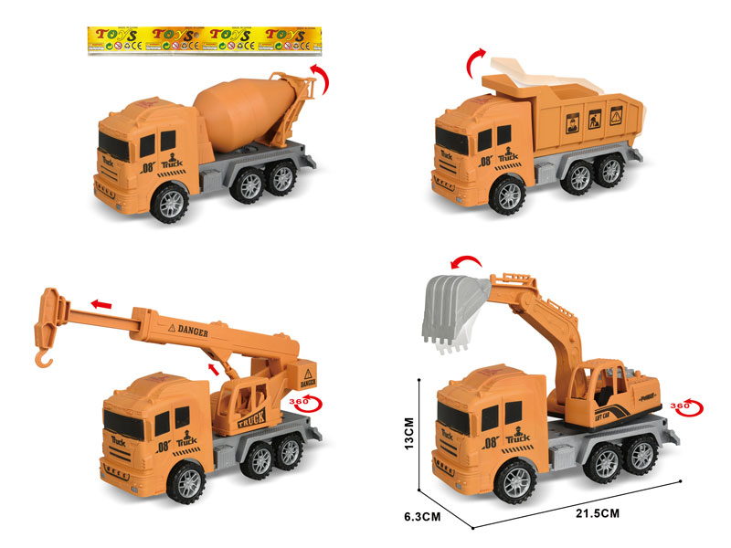 Friction Construction Truck(4S) toys