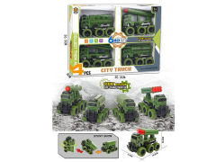 Friction Stunt Military Car(4in1) toys