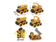 Friction Stunt Construction Truck(6S) toys