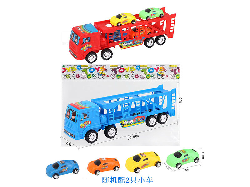 Friction Double Deck Trailer(2C) toys