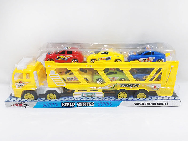 Friction Double Deck Trailer toys