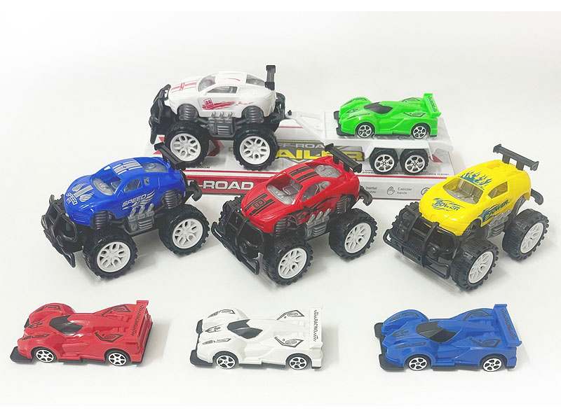 Friction Truck Tow Pull Back Racing Car(4S4C) toys