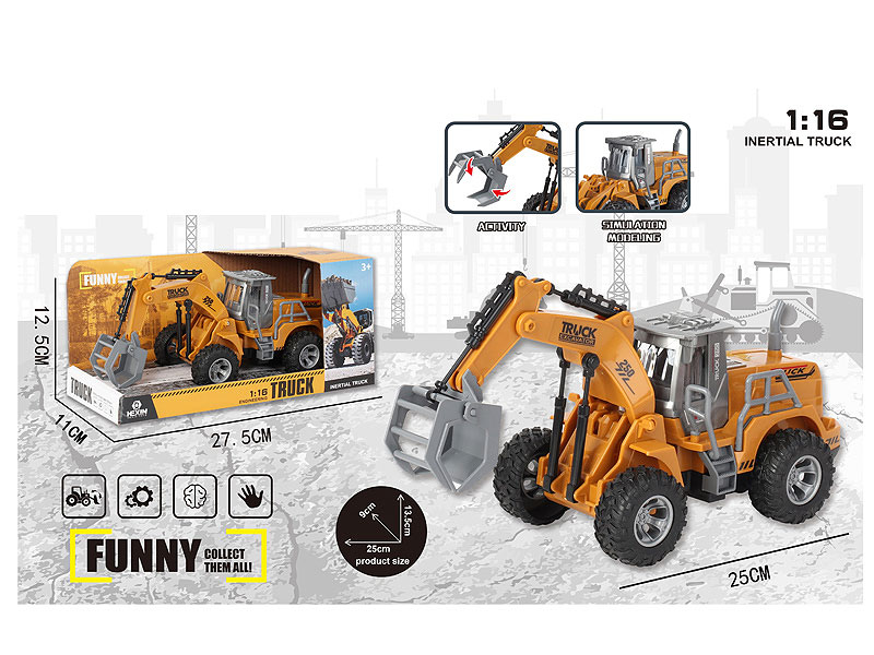 1:16 Friction Construction Truck toys