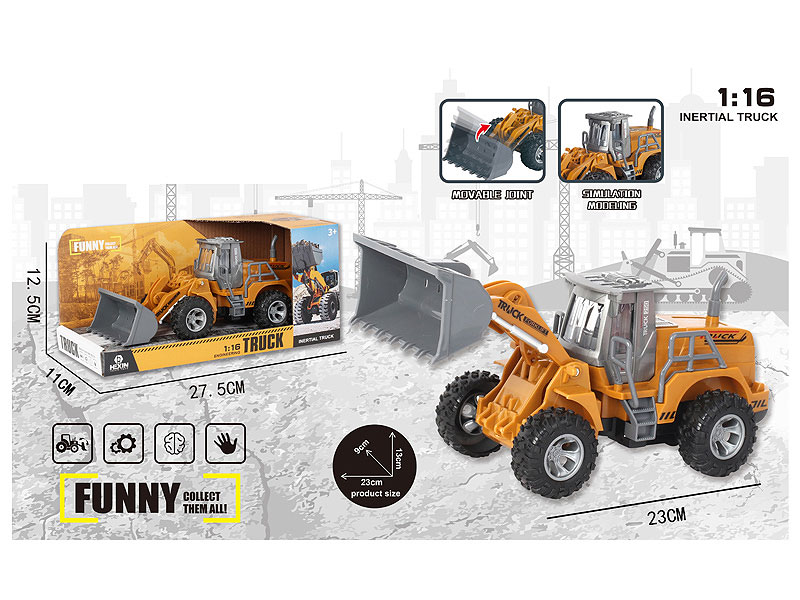 1:16 Friction Construction Truck toys