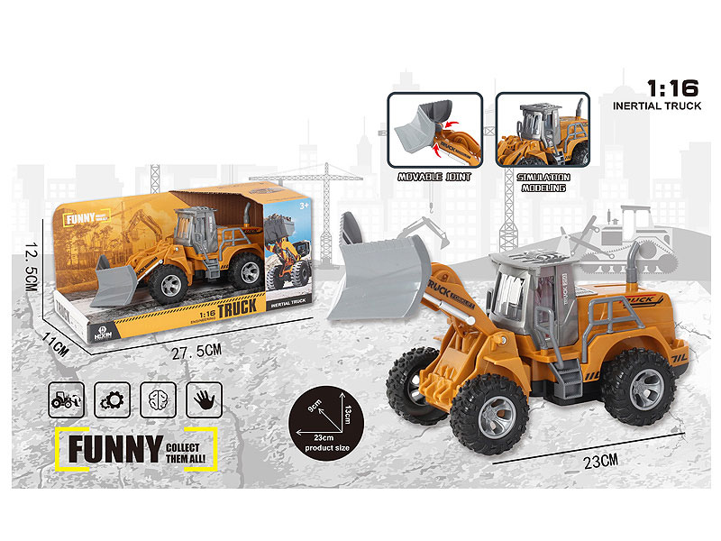 1:16 Friction Construction Truck toys