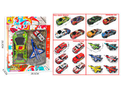 Friction Car & Friction Airplane & Pull Back Police Car toys