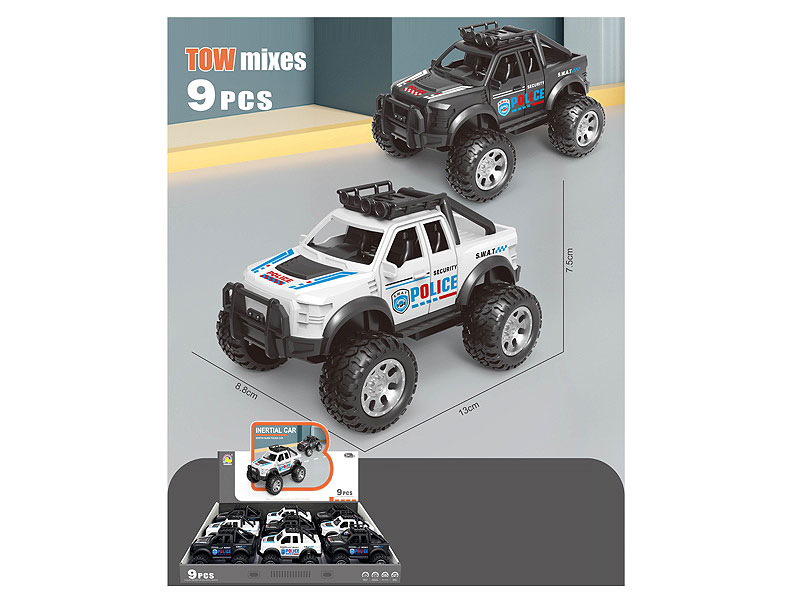 Friction  Police Car(9in1) toys
