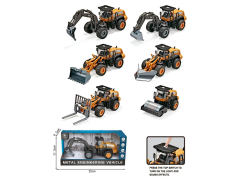 Die Cast Construction Truck Friction W/L_M(6S)