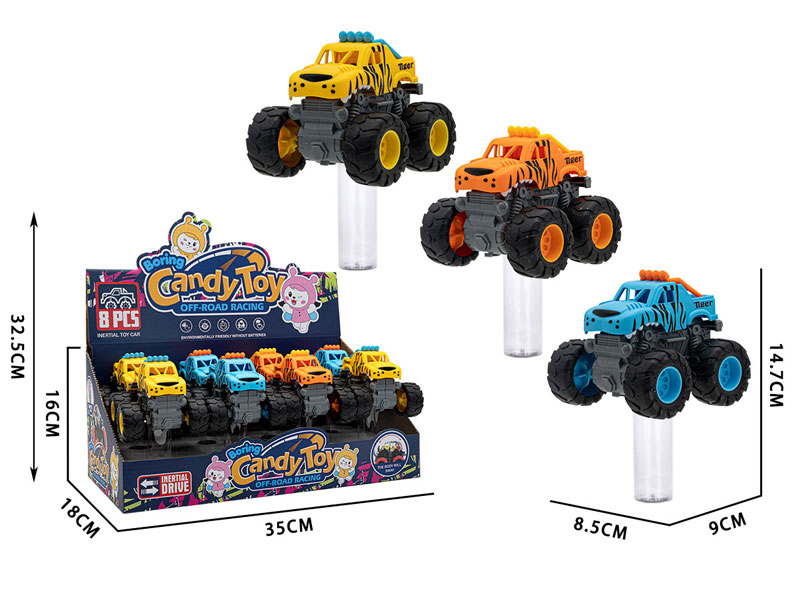 Friction  Car & Candy Stick(8in1) toys