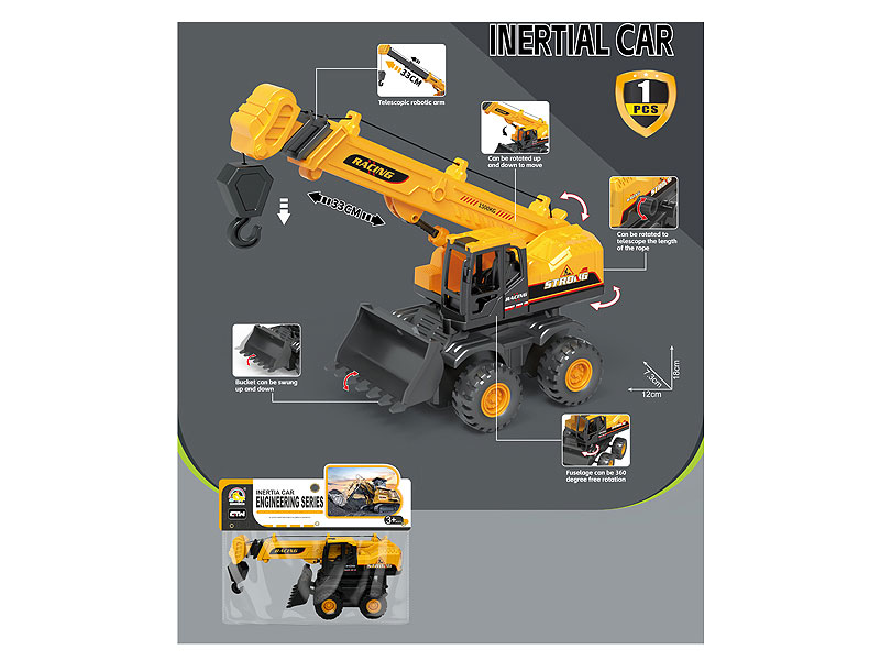 Friction Construction Truck toys