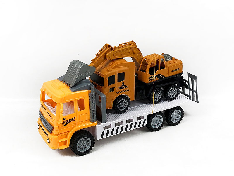 Friction Truck Tow Construction Truck(2C) toys