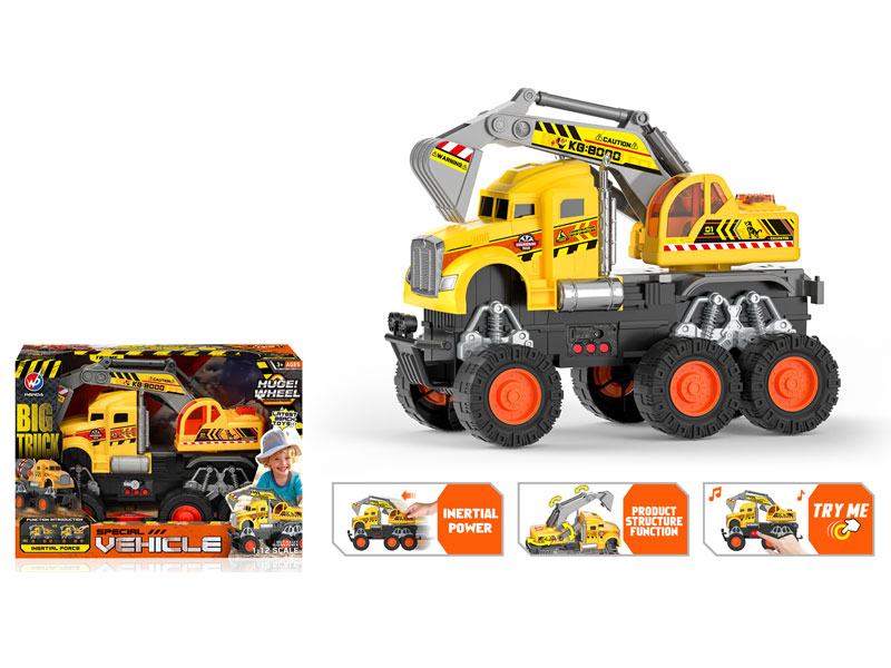 1:12 Friction Construction Truck W/L_M toys