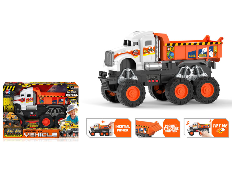 1:12 Friction Construction Truck W/L_M toys