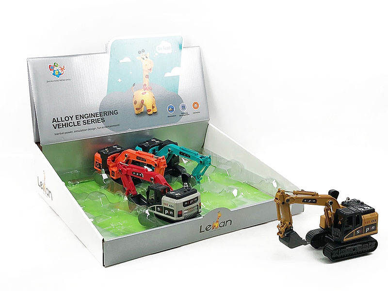 Die Cast Construction Truck Friction(8in1) toys