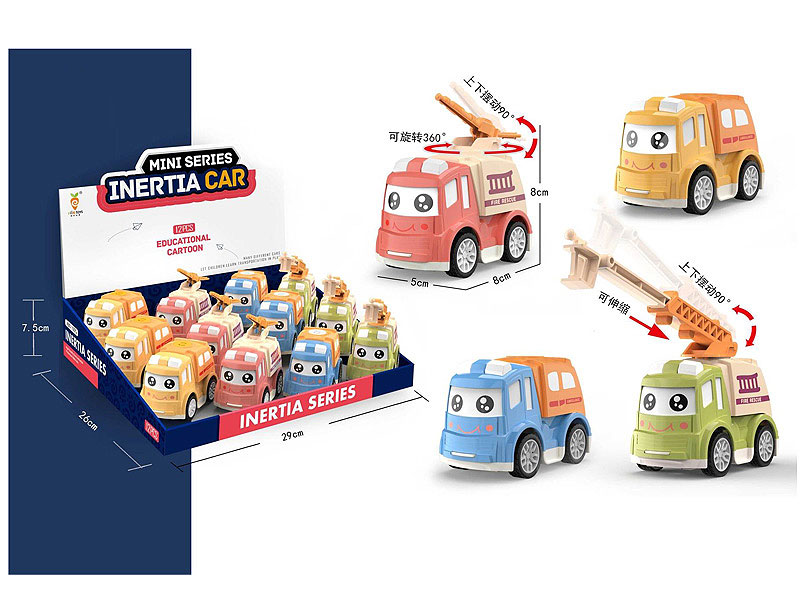 Friction Cartoon Car (12in1) toys