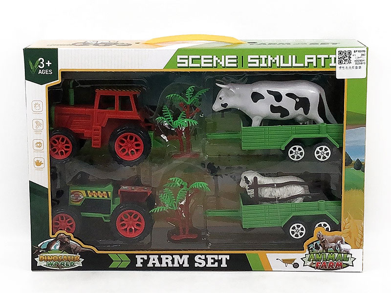 Friction Farmer Truck Set toys
