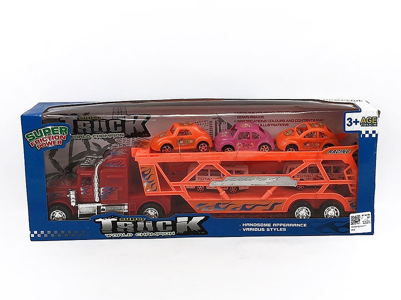 Friction Double Deck Trailer toys