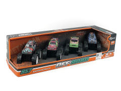 Die Cast Cross-country Car Friction(4in1) toys