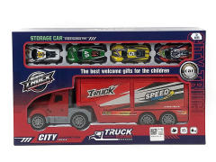 Friction Container Truck & Pull Back Car(2C) toys