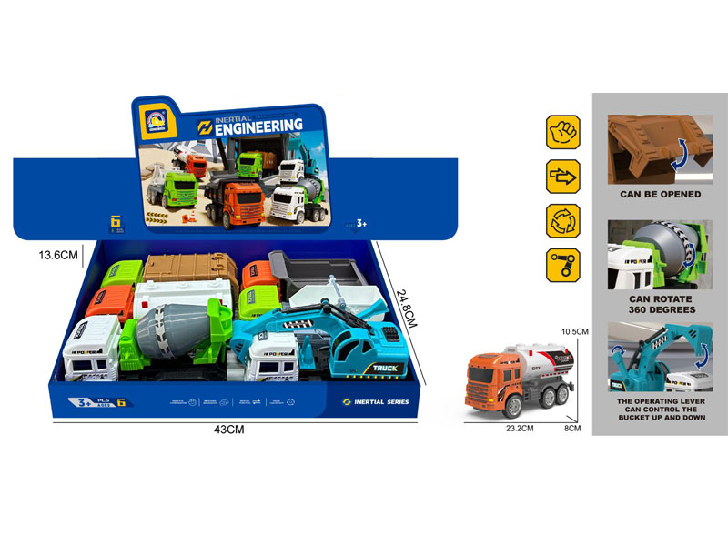 Friction Construction Truck(6in1) toys