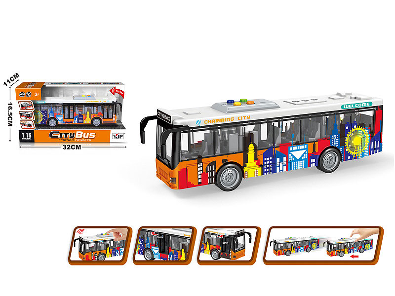 1:16 Friction Bus W/L_M toys