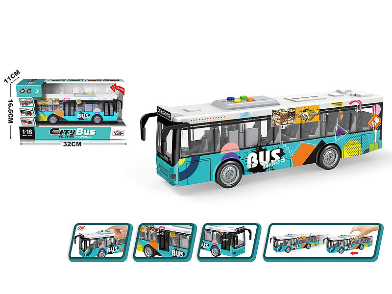 1:16 Friction Bus W/L_M toys