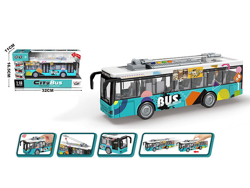 1:16 Friction Bus W/L_M toys
