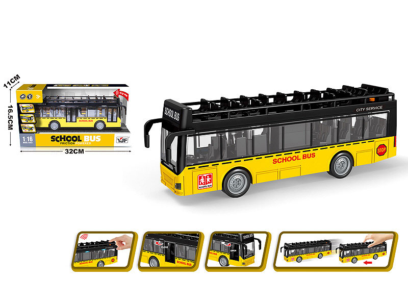 1:16 Friction Bus W/L_M toys