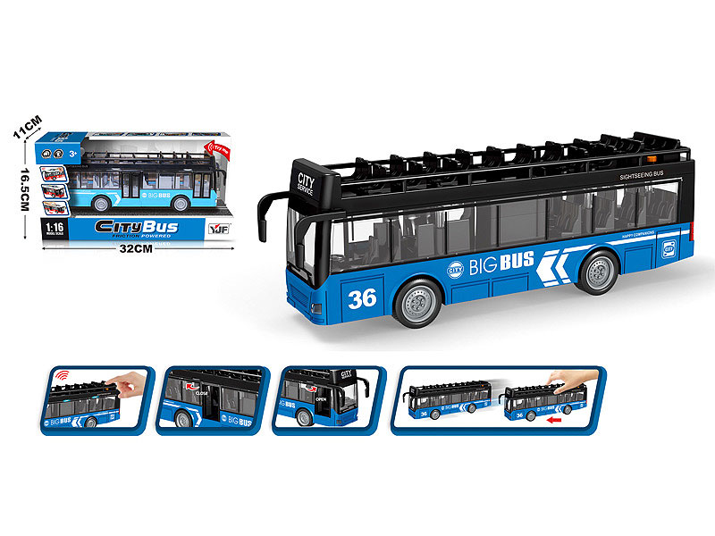 1:16 Friction Bus W/L_M toys