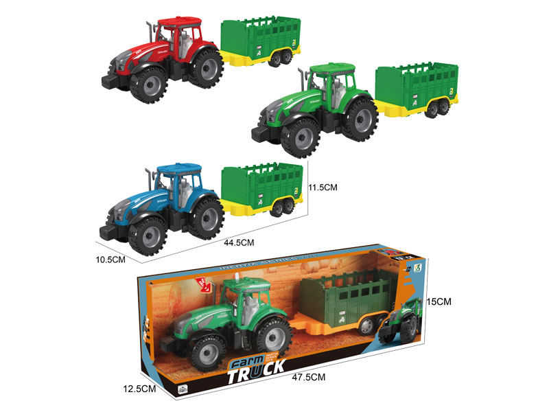 Friction Farm Truck W/M(3C) toys
