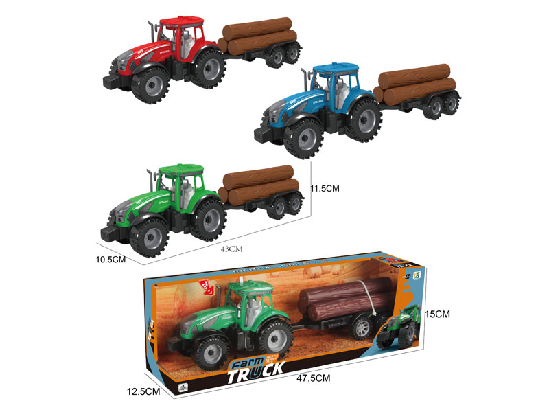 Friction Farm Truck W/M(3C) toys