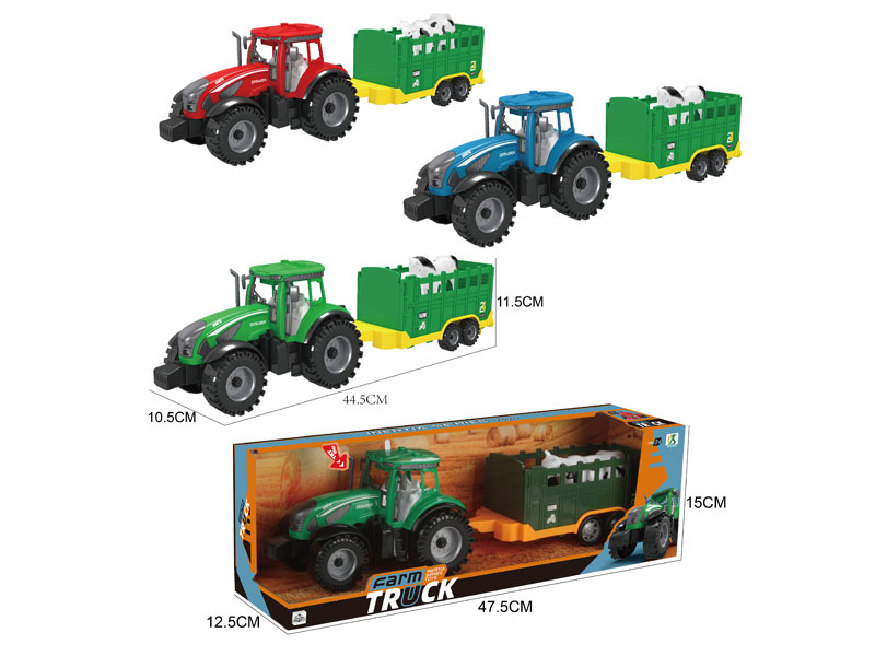 Friction Farm Truck W/M(3C) toys