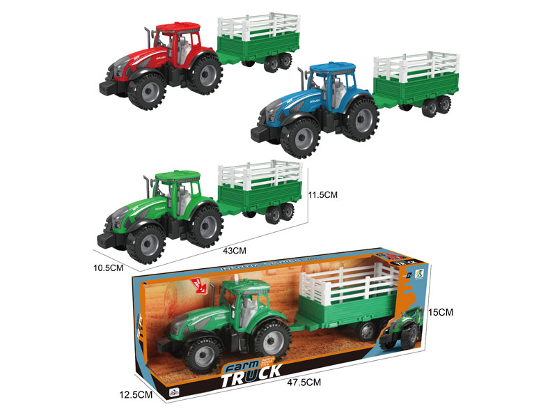 Friction Farm Truck W/M(3C) toys