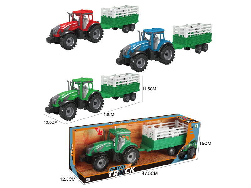 Friction Farm Truck W/M(3C) toys
