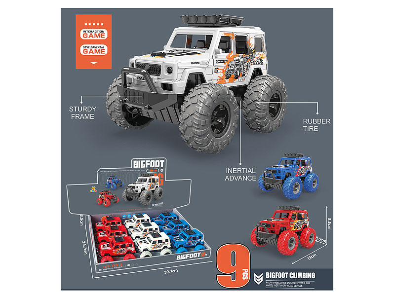 Friction Racing Car(9in1) toys