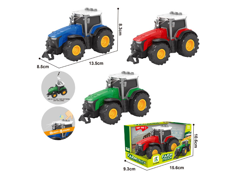 Friction Farmer Truck W/L_M(3C) toys